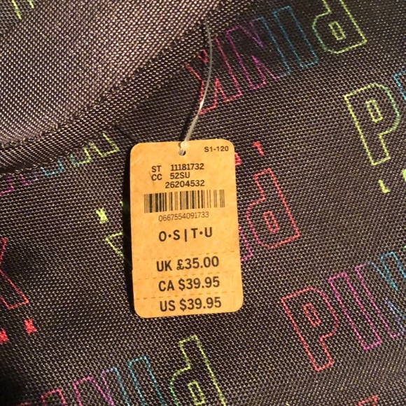 Pink black tote bag - Picture 3 of 5